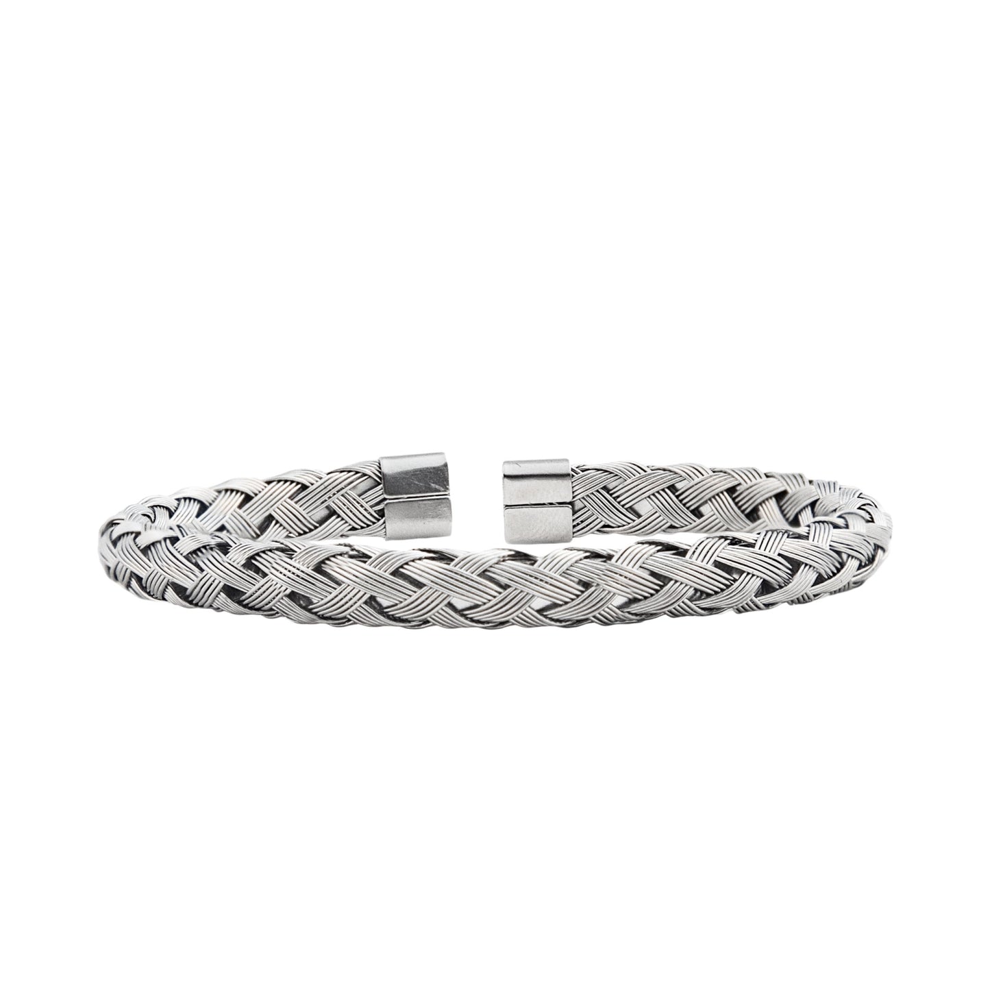 Waven alloy bangle