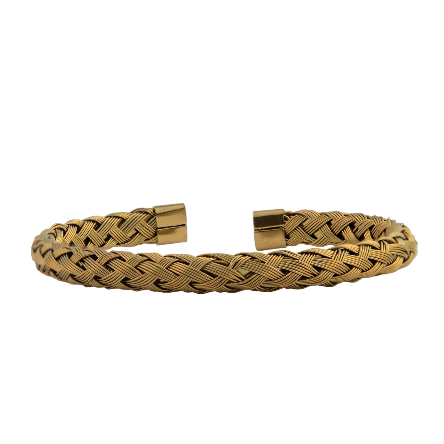 Waven alloy bangle